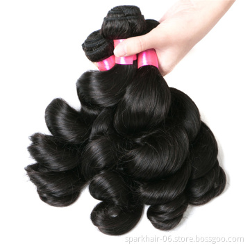 32 34 36 38 40 Inch Raw Indian Straight Hair Weave , Peruvian 100% Human Hair Extensions, Bundles Xuchang Long Natural Hair